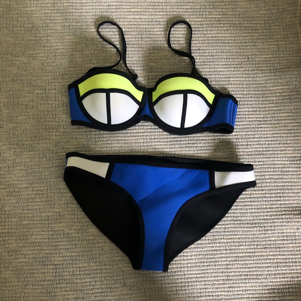 Triangl Color Block Bikini - Size Small